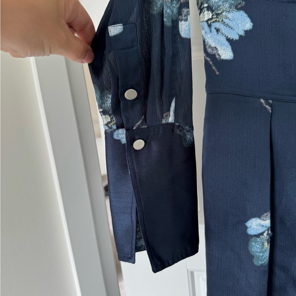 Club Monaco floral silk dress, size 4 - Picture 2 of 5